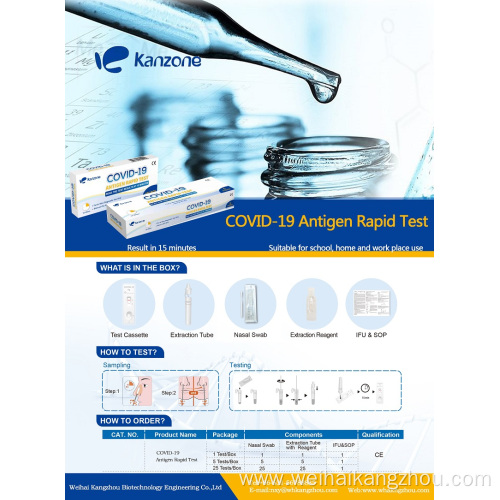 COVID-19 Antigen rapid test kits on sale export china